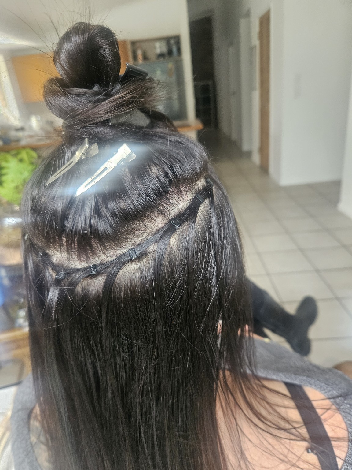 Hair extension client result